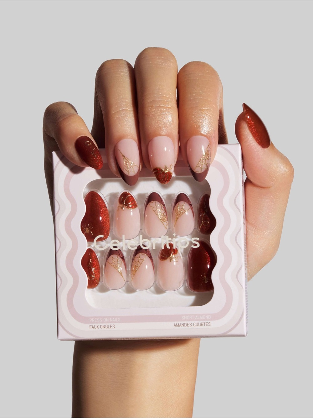 New in box Celebritips Nail Art Press-On Nails in Maison After Dark